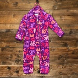 Columbia girls fleece bunting size 12-18 months